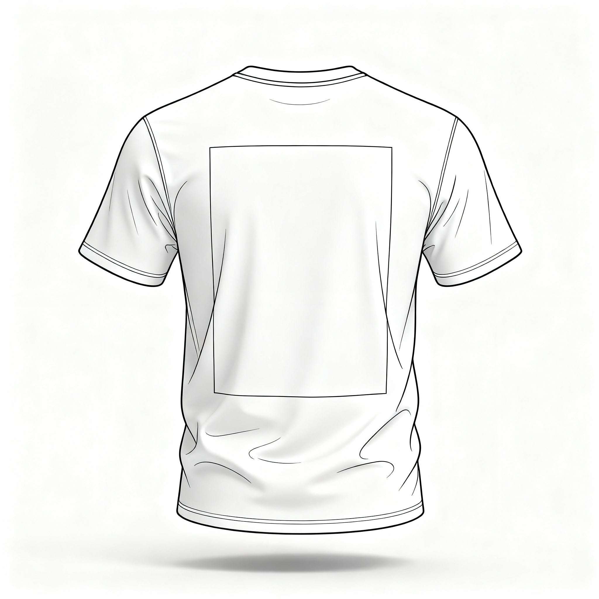 BACK PRINTED GRAPHIC TSHIRT