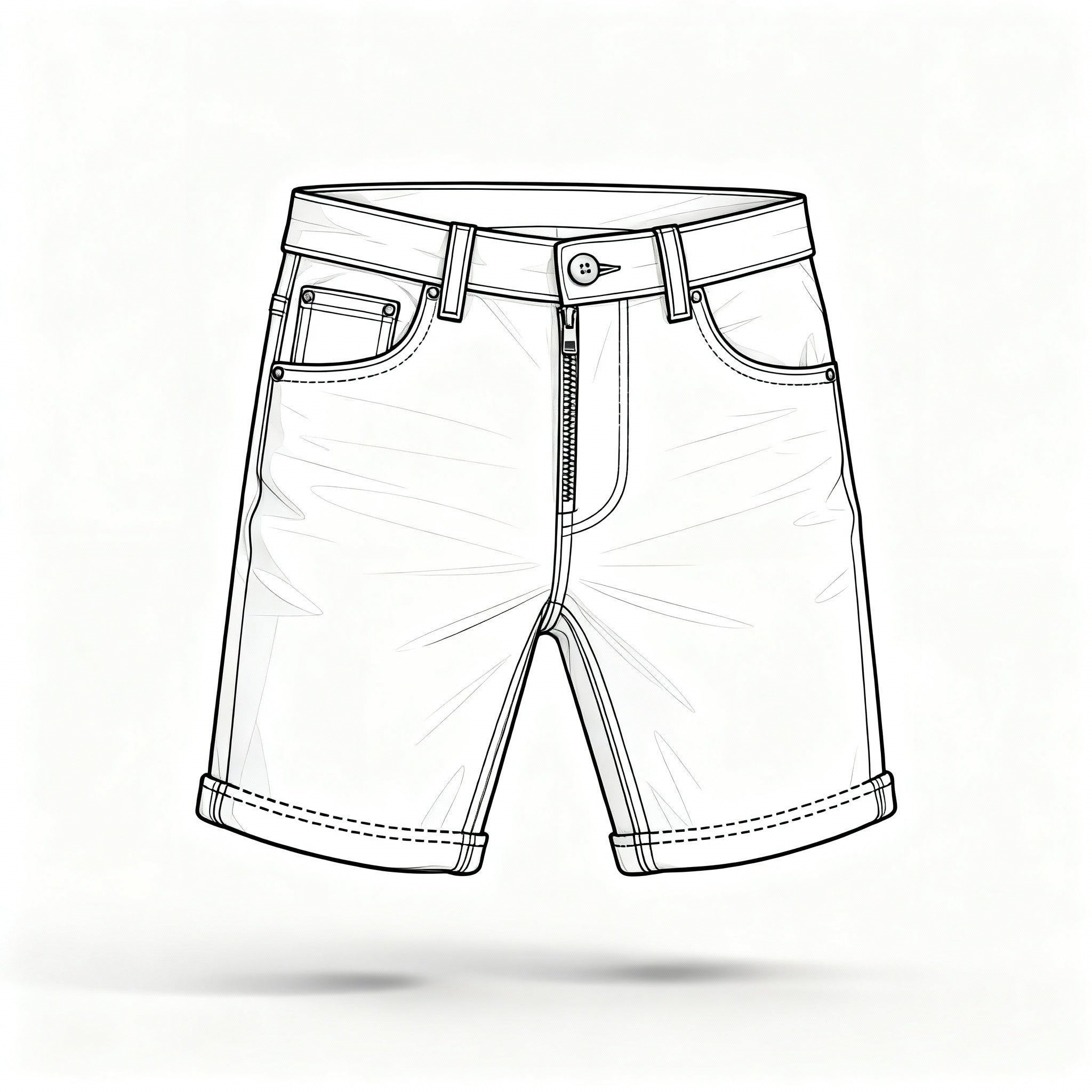 PREMUIM  RAW DENIM SHORTS