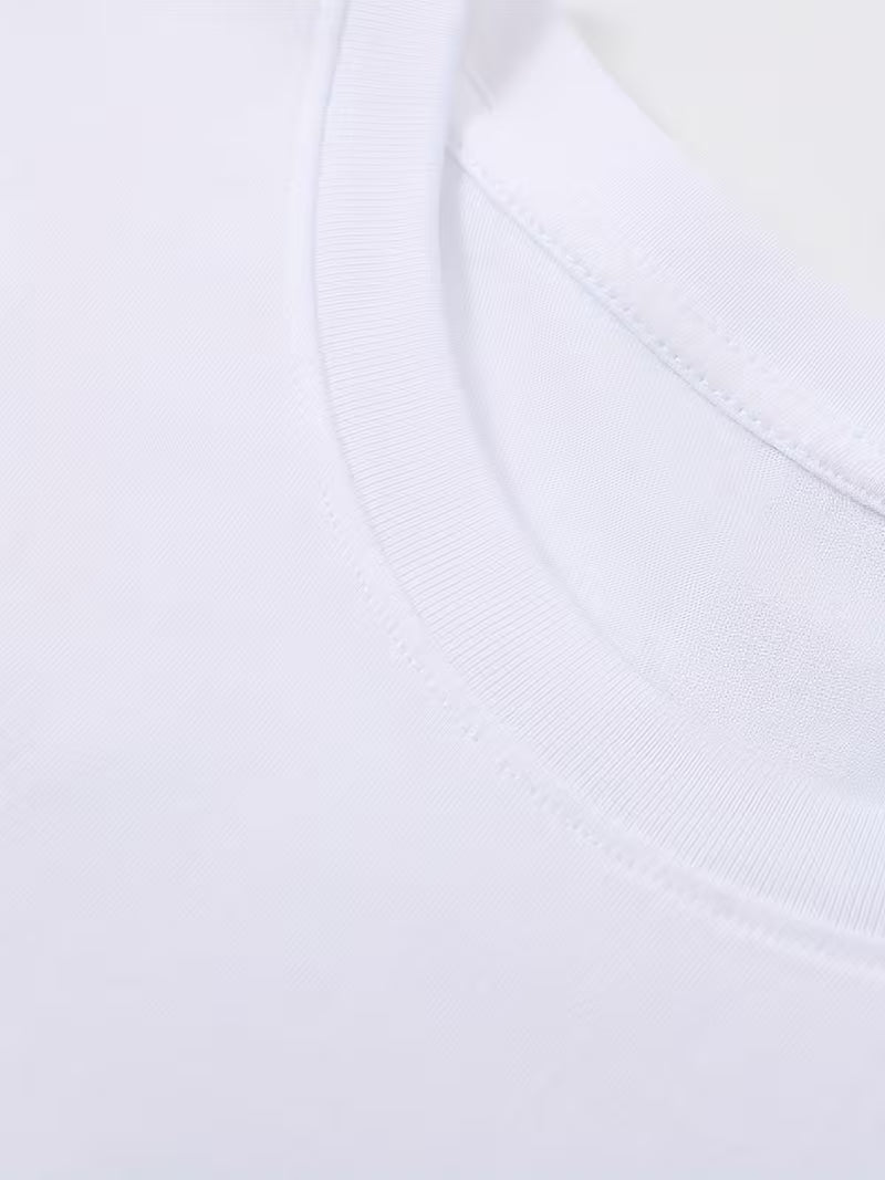 White Basic Premium Oversized T-shirt