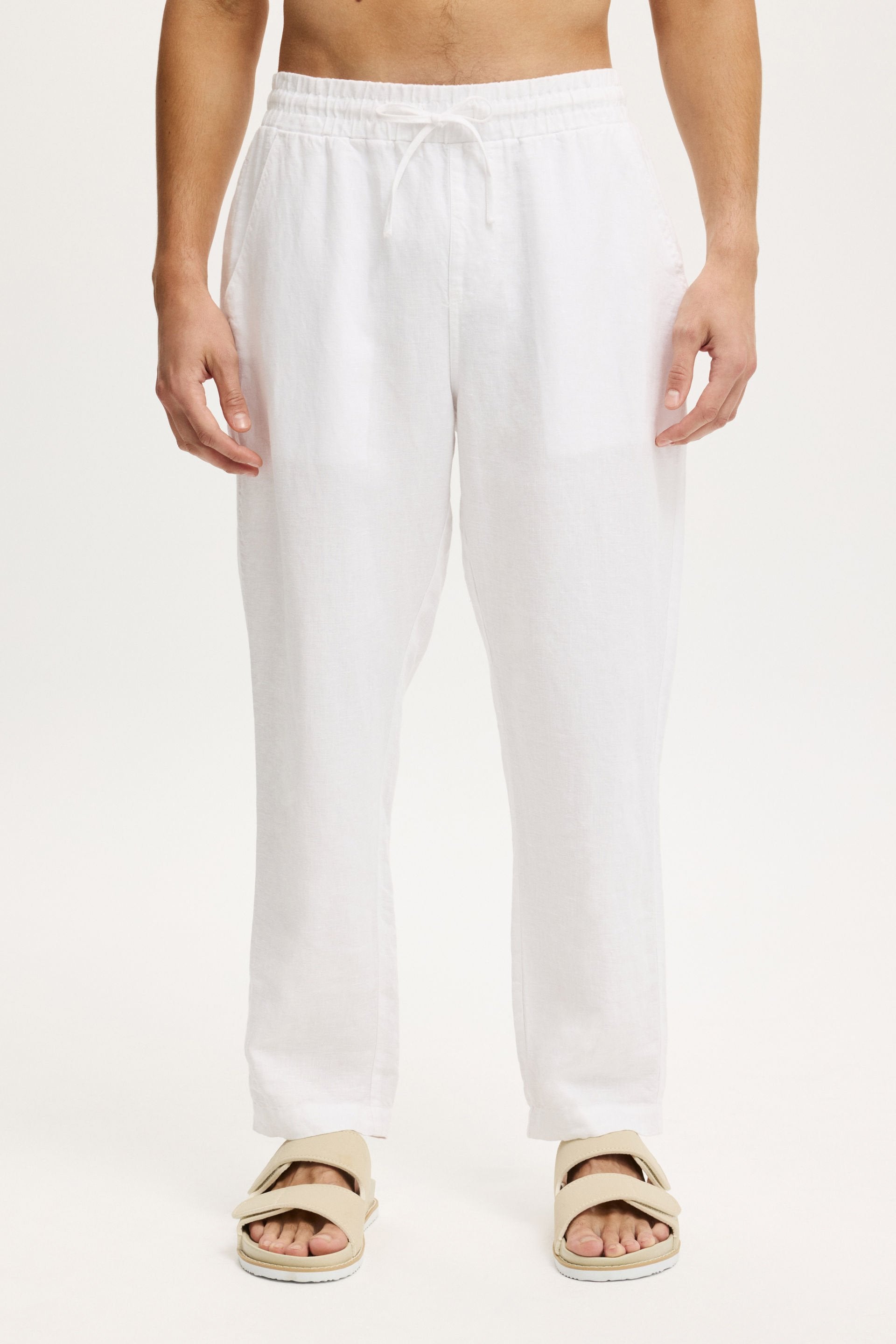 Premuim White Linen Choku Linen Pant