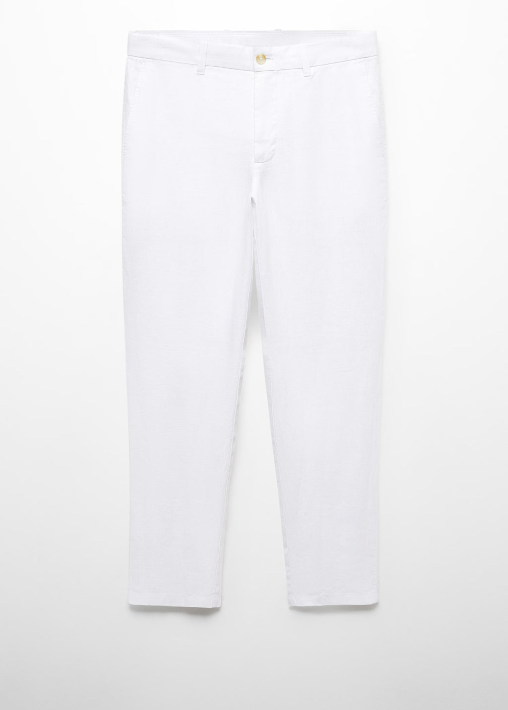 Linen Pant Regular Fit White Mid Range