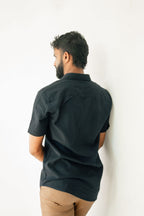 Navy blue Premium Linen Shirt Regular fit