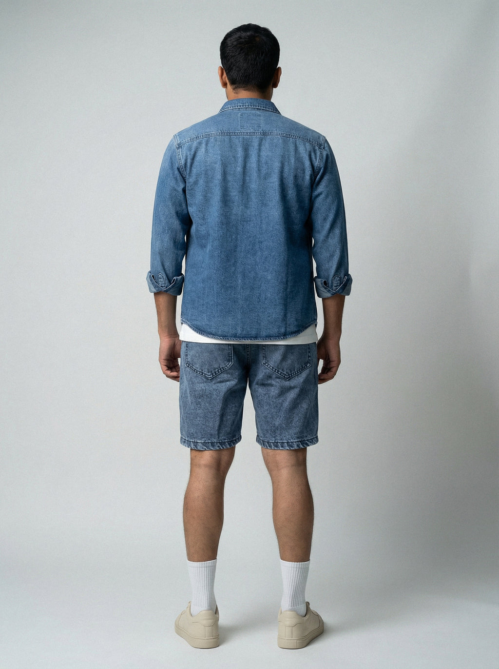 Premium Acid Wash Blue Denim Short