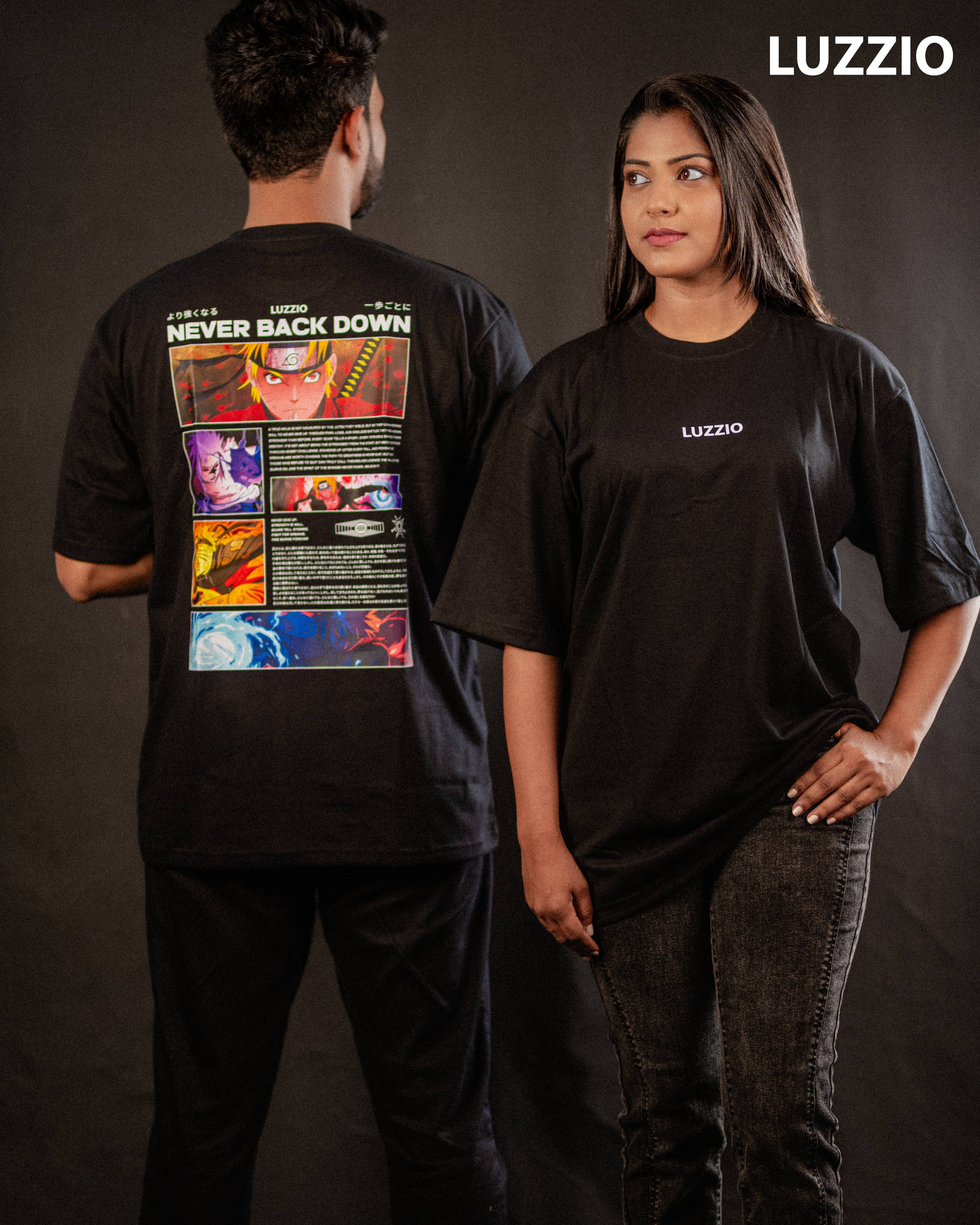 Naruto “Never Back Down” Oversized T-Shirt