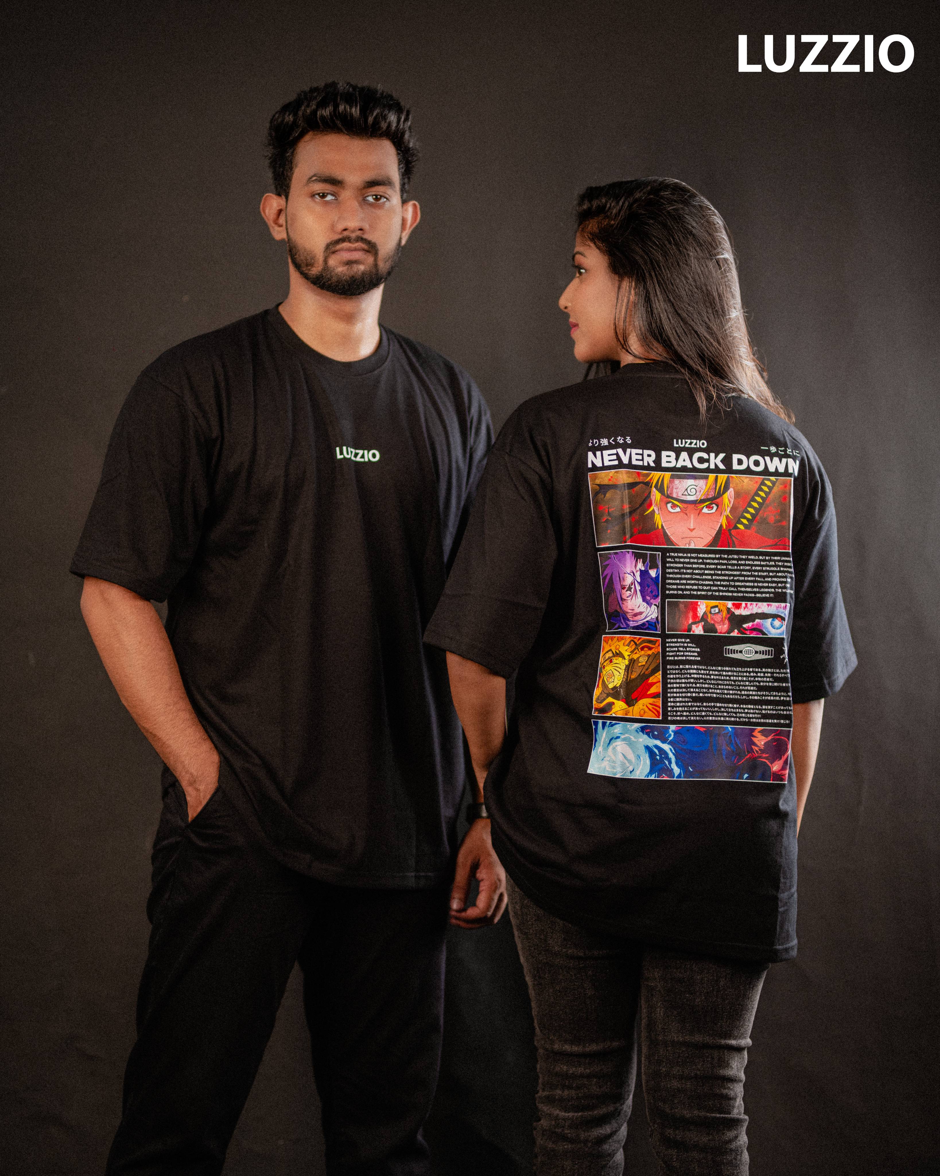 Naruto “Never Back Down” Oversized T-Shirt