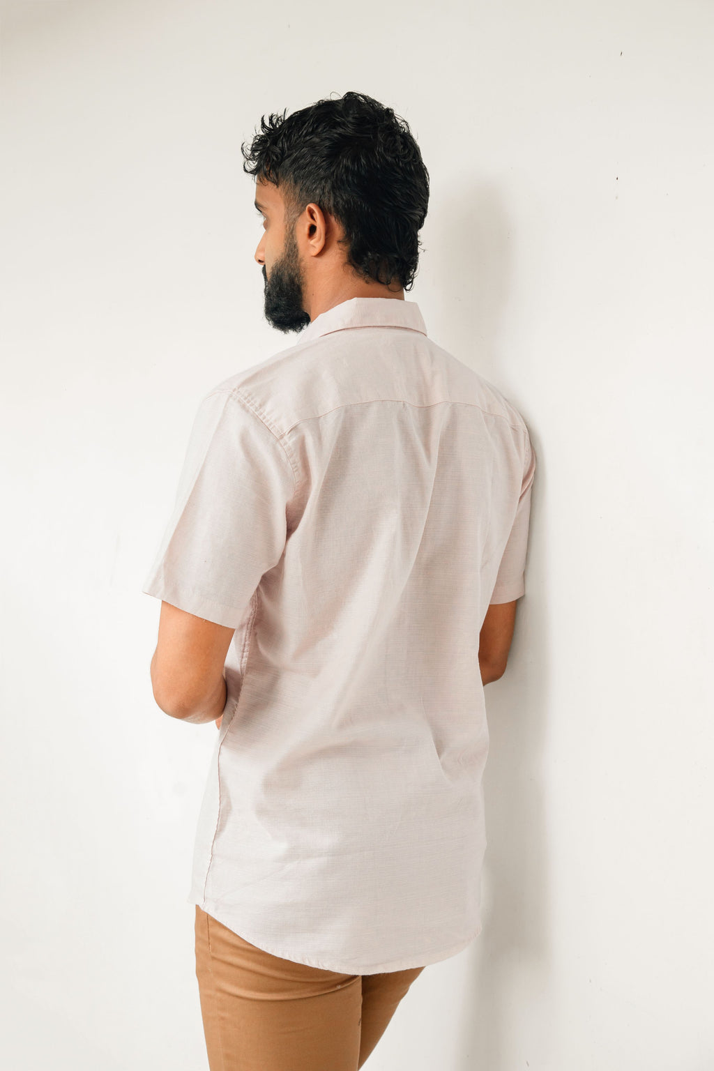 Misty Rose Premium Linen Shirt Regular fit