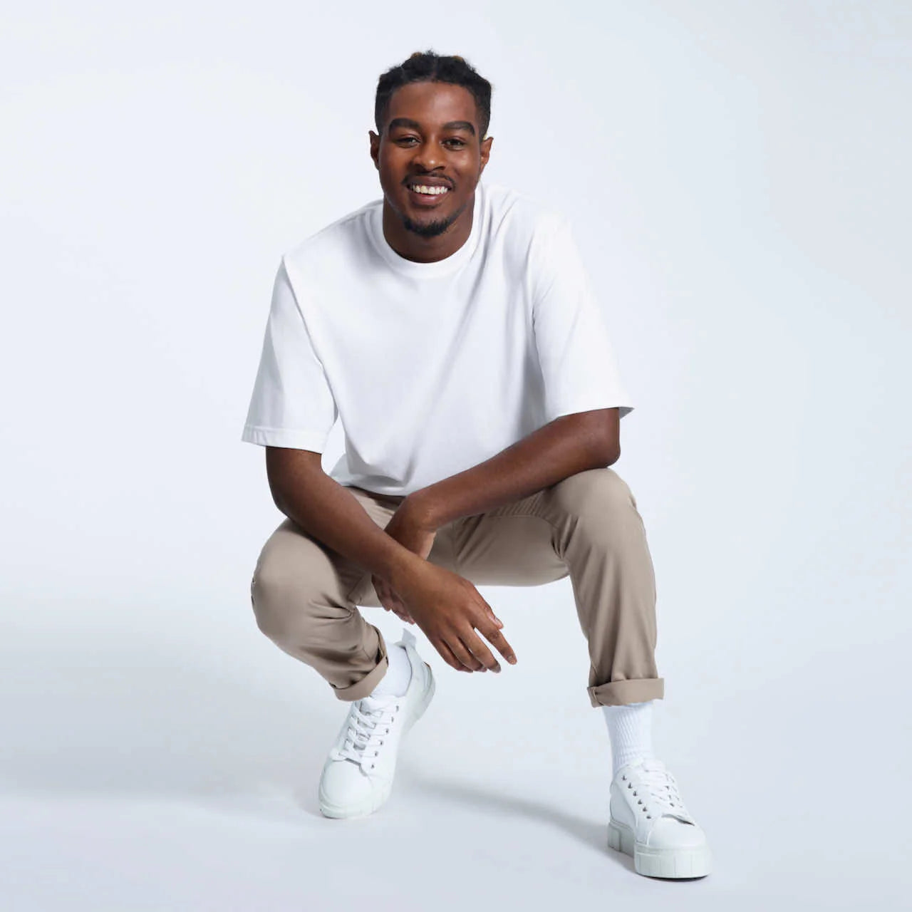 White Basic Premium Oversized T-shirt