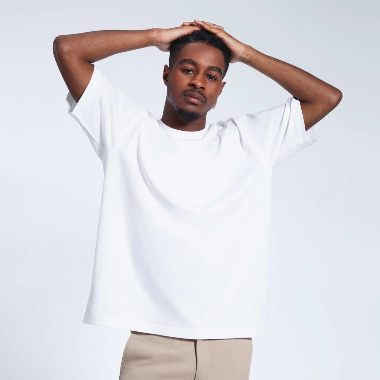 White Basic Premium Oversized T-shirt