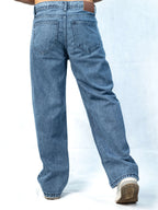 Premium Acid wash Big Fold Denim Blue