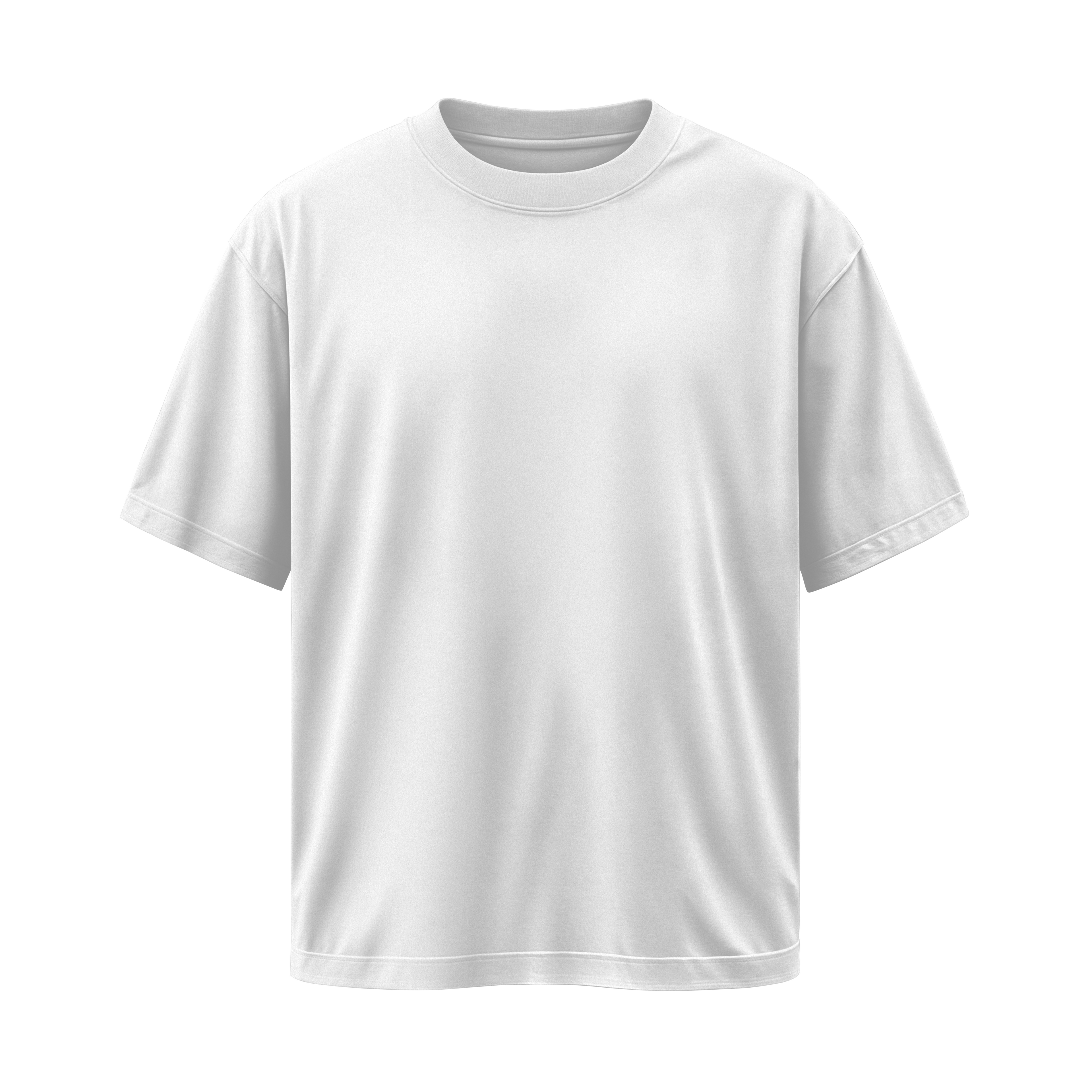 White Basic Premium Oversized T-shirt