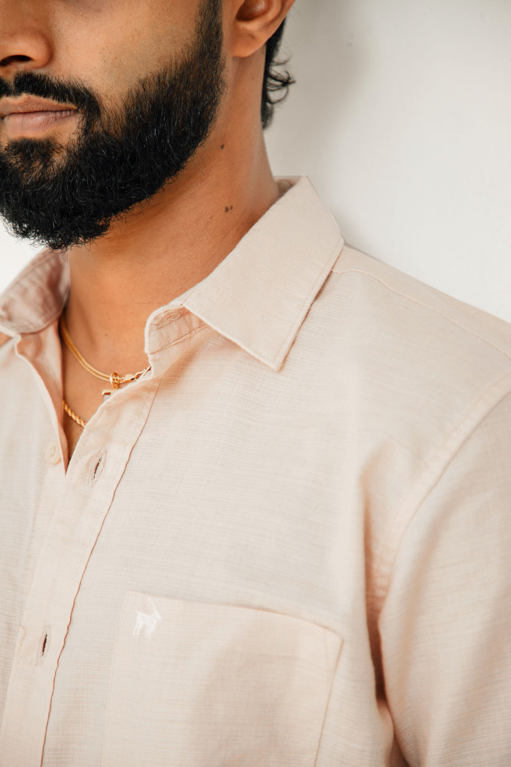 Sand Premium Linen Shirt Regular fit