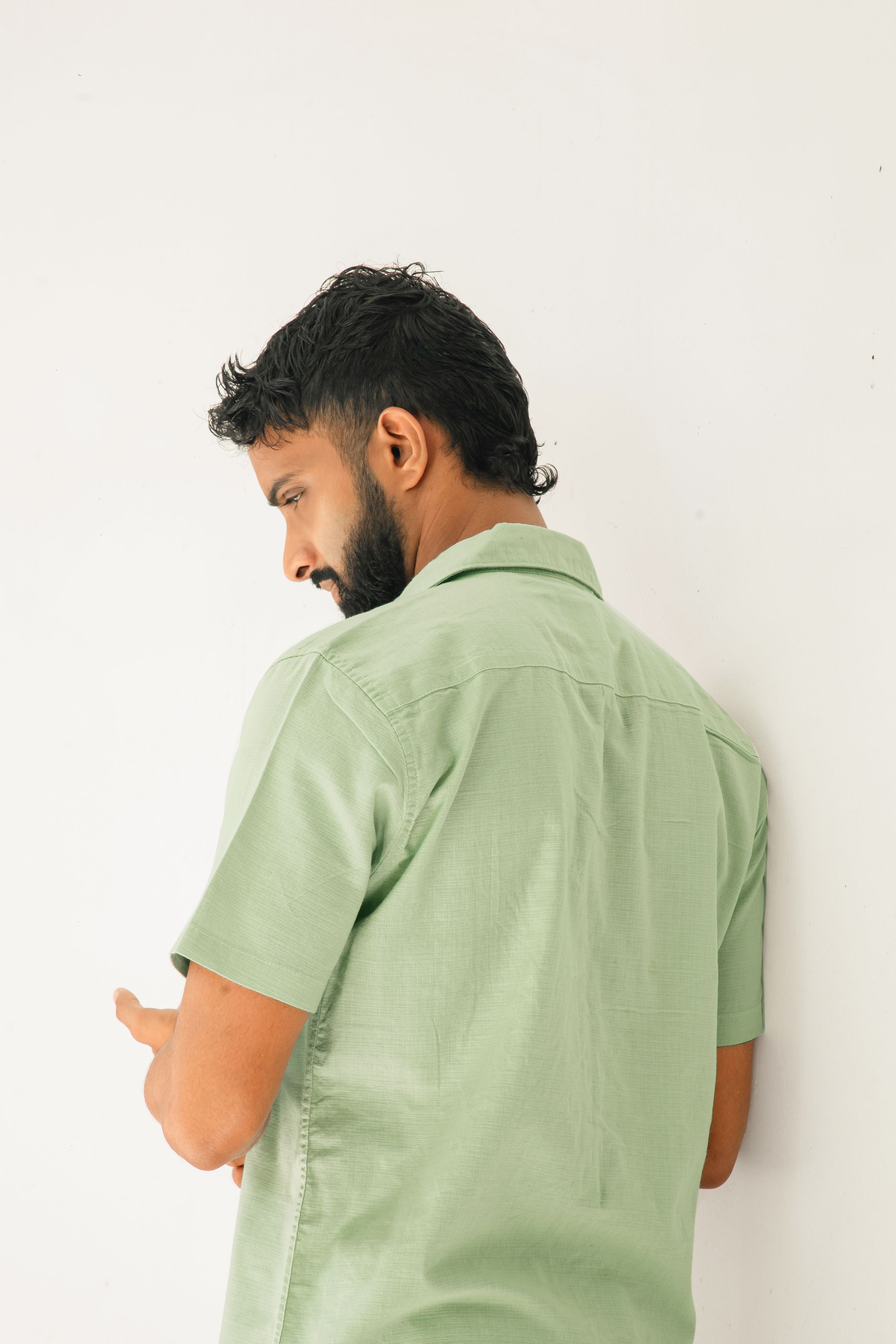 Sea Foam Premium Linen Shirt Regular fit