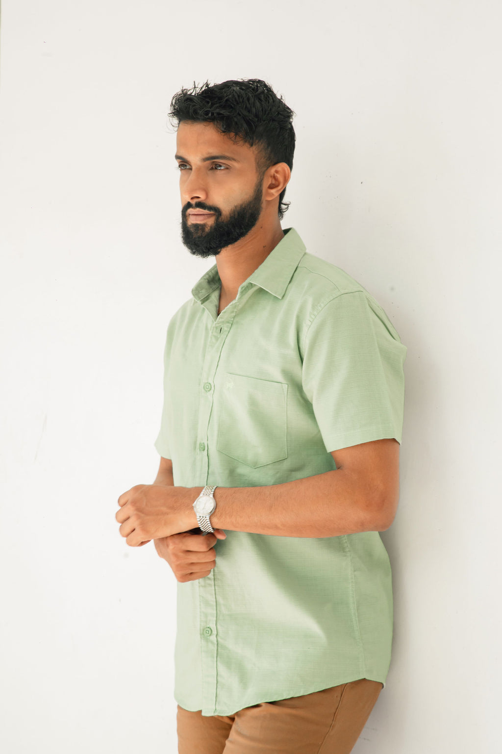 Sea Foam Premium Linen Shirt Regular fit