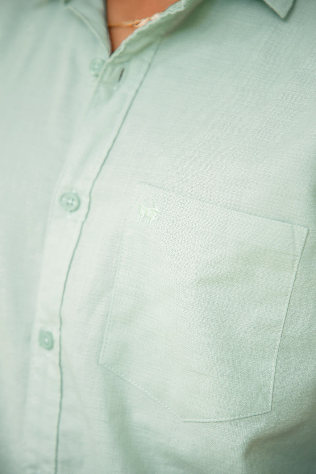 Teal Mist Premium Linen Shirt Regular fit