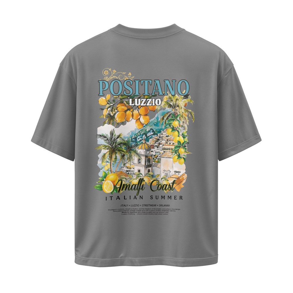 Positano Italian Paradise Ash Oversized T-shirt