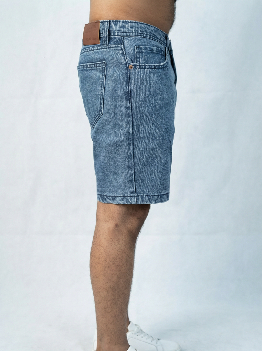 Premium Acid Wash Blue Denim Short