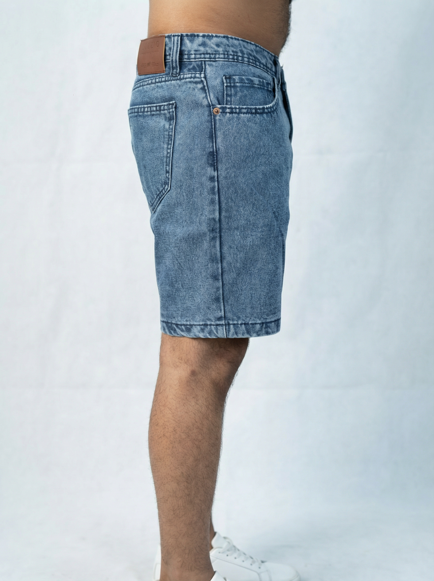Premium Acid Wash Blue Denim Short
