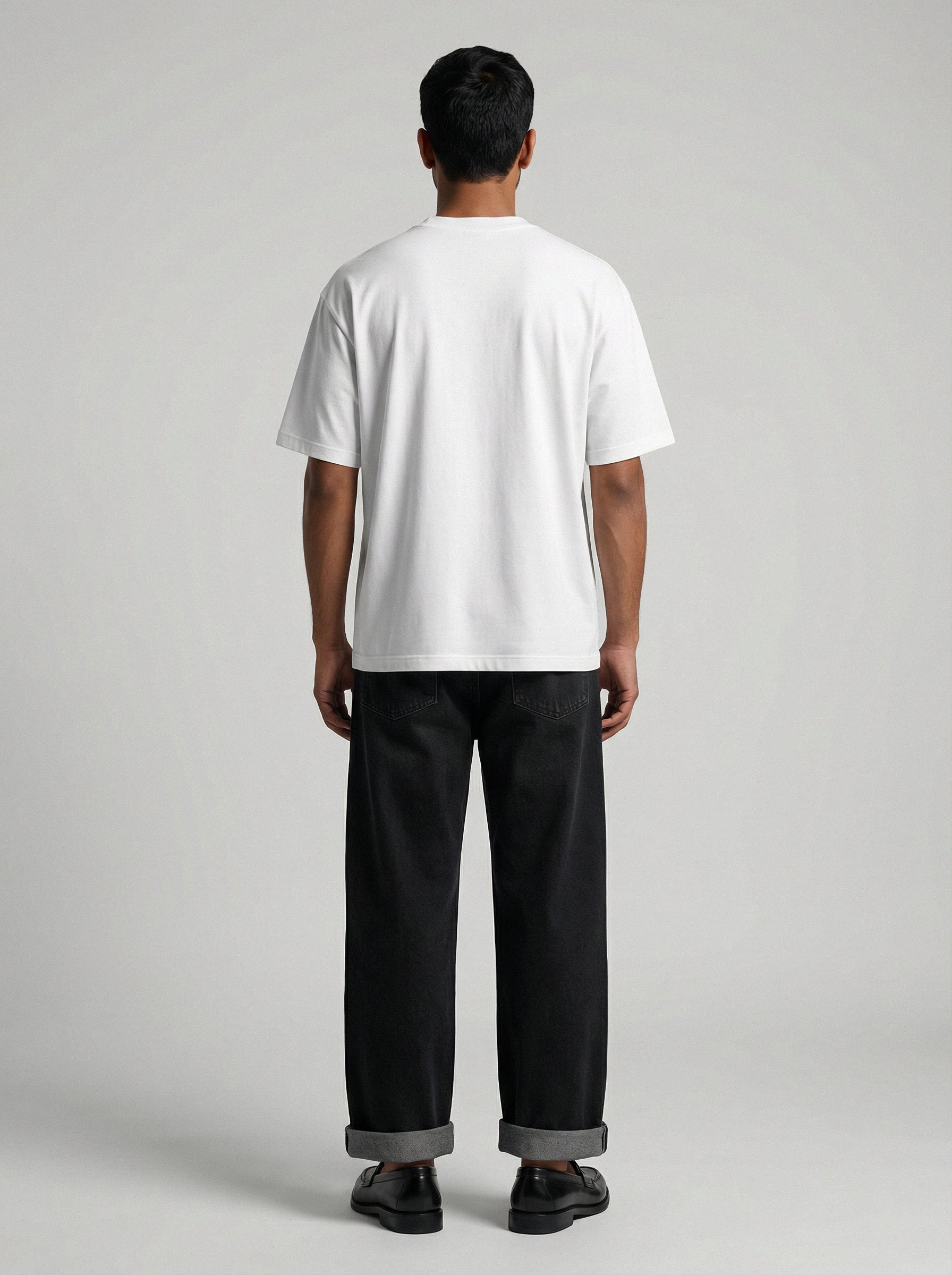 Bio Washed White Oversized T-shirt Premium