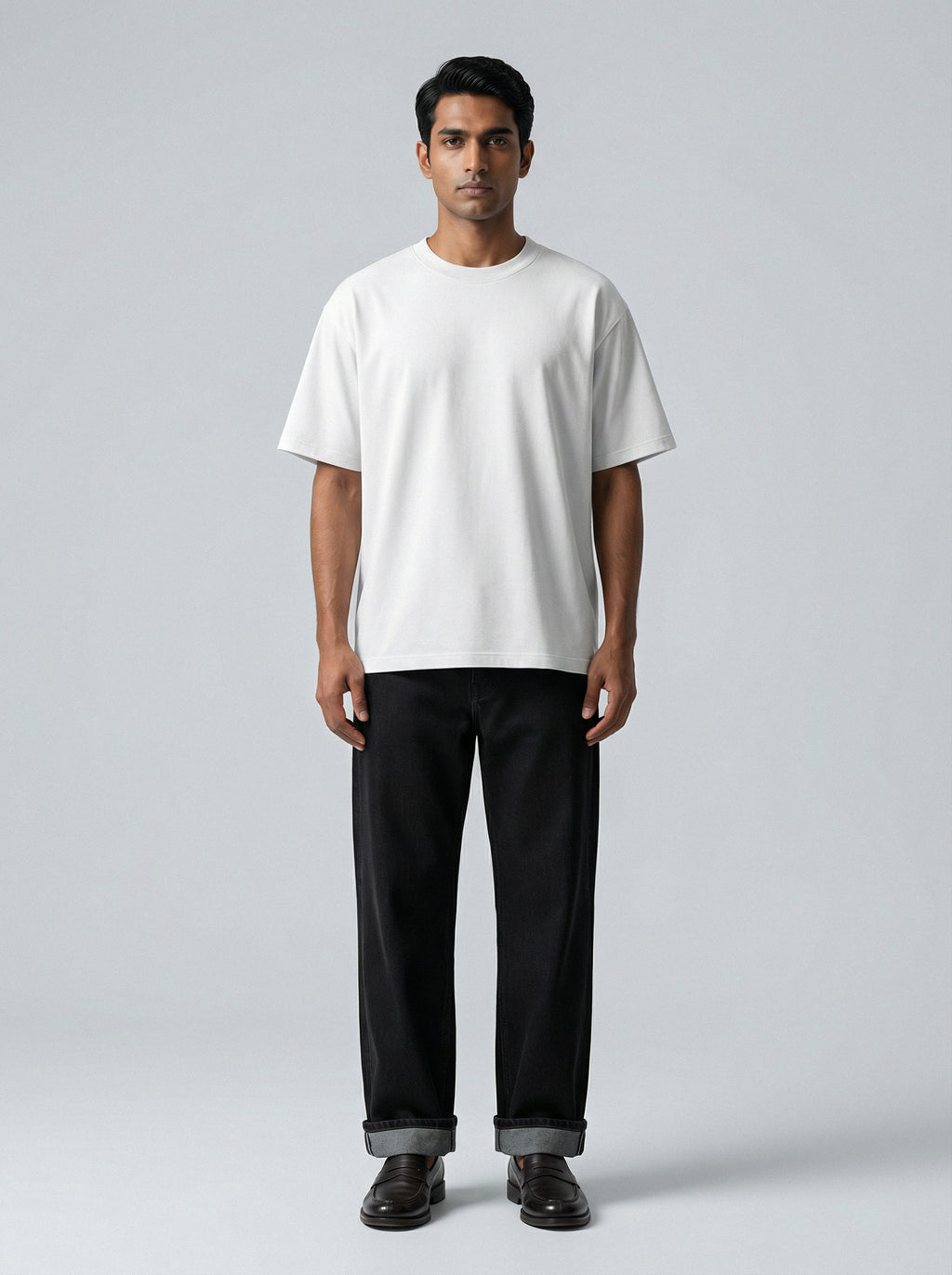 Bio Washed White Oversized T-shirt Premium