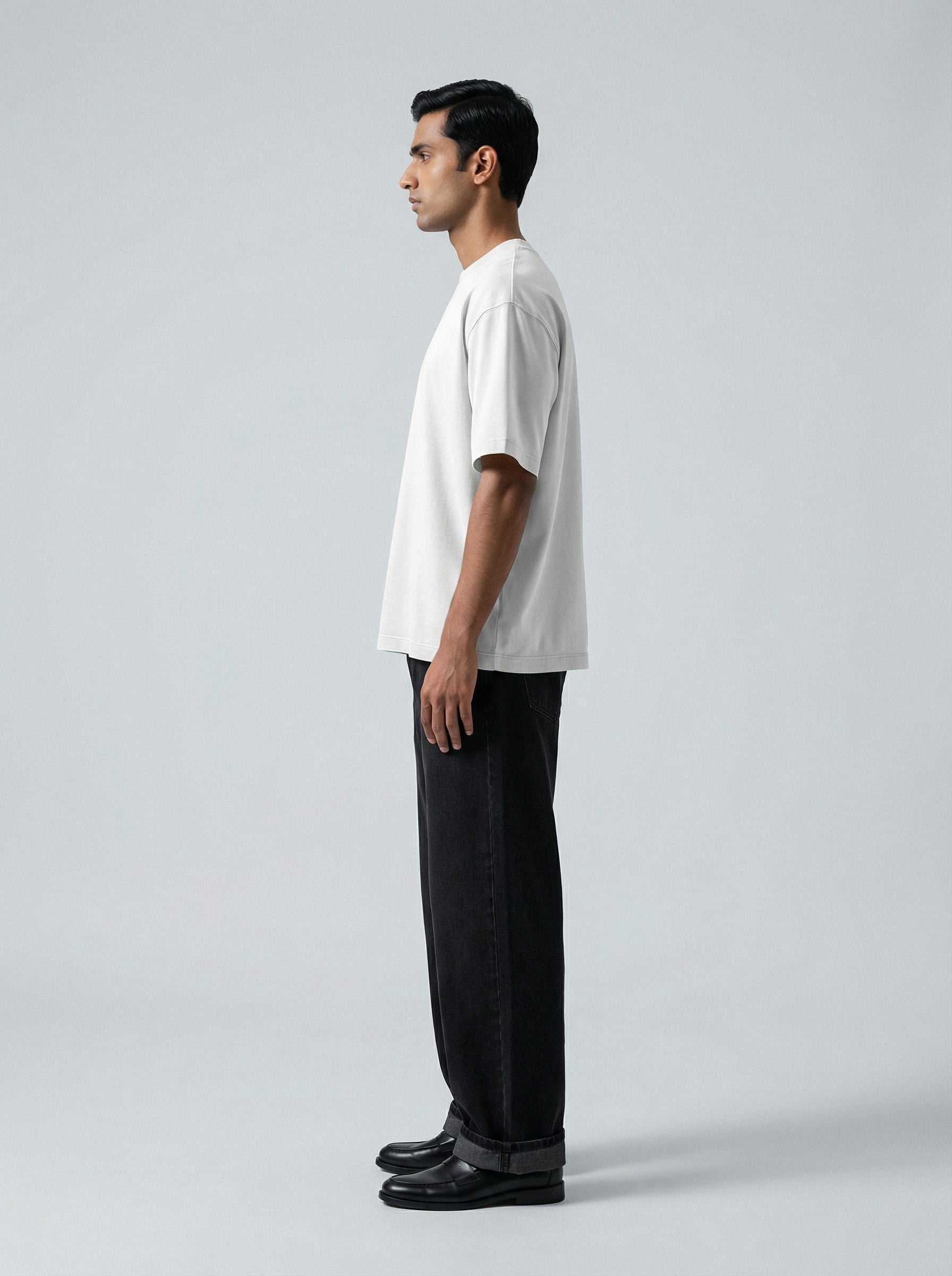 Bio Washed White Oversized T-shirt Premium