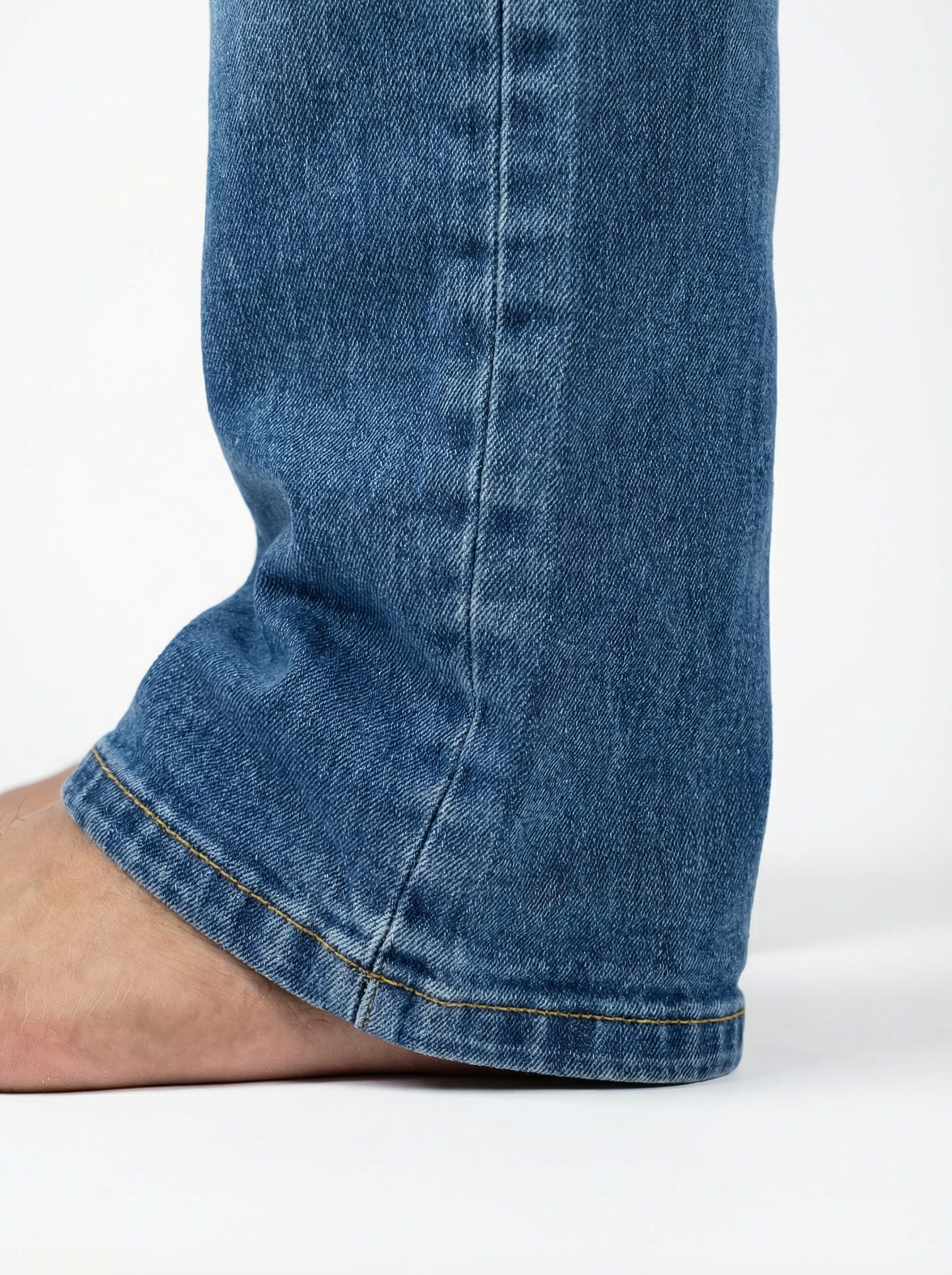 Vintage Wash Blue Big Fold Denim