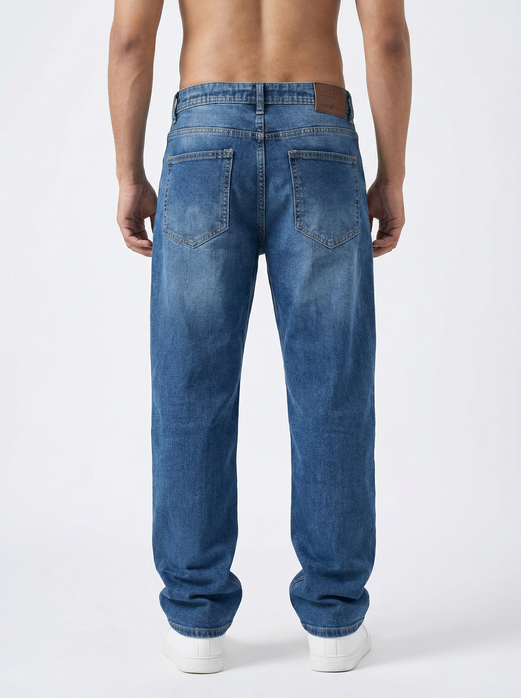 Vintage Wash Blue Big Fold Denim